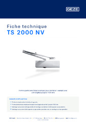 TS 2000 NV Fiche technique FR