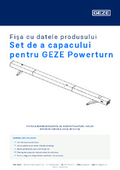 Set de a capacului pentru GEZE Powerturn Fișa cu datele produsului RO