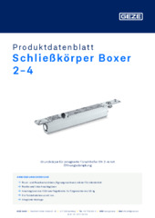 Schließkörper Boxer 2-4 Produktdatenblatt DE