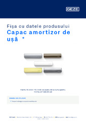Capac amortizor de ușă  * Fișa cu datele produsului RO