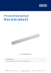 Karmbrakett Produktdatablad NB
