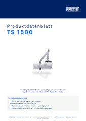 TS 1500 Produktdatenblatt DE
