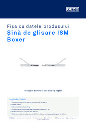 Șină de glisare ISM Boxer Fișa cu datele produsului RO