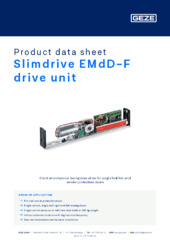 Antriebseinheit Slimdrive EMD-F Product data sheet EN