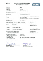 Déclaration de conformité GC 338
