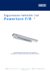 Powerturn F/R  * Sigurnosno-tehnički list HR