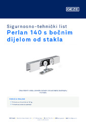 Perlan 140 s bočnim dijelom od stakla Sigurnosno-tehnički list HR