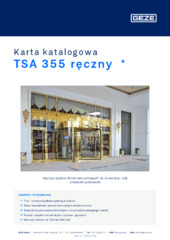 TSA 355 ręczny  * Karta katalogowa PL