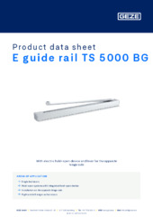 E guide rail TS 5000 BG Product data sheet EN