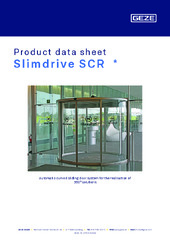 Slimdrive SCR  * Product data sheet EN