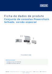 Conjunto de consolas Powerchain telhado, versão especial Ficha de dados de produto PT