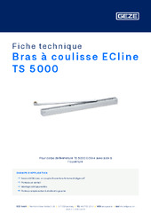 Bras à coulisse ECline TS 5000 Fiche technique FR
