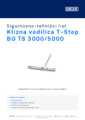 Klizna vodilica T-Stop BG TS 3000/5000 Sigurnosno-tehnički list HR