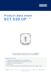 SCT 320 UP  * Product data sheet EN