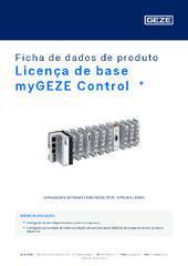 Licença de base myGEZE Control  * Ficha de dados de produto PT