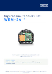 WRM-24  * Sigurnosno-tehnički list HR