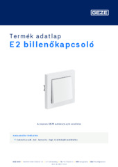 E2 billenőkapcsoló Termék adatlap HU