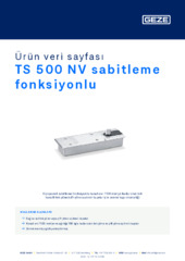 TS 500 NV sabitleme fonksiyonlu Ürün veri sayfası TR