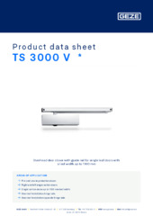 TS 3000 V  * Product data sheet EN