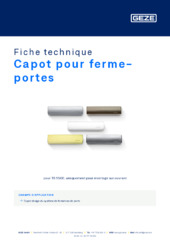 Capot pour ferme-portes Fiche technique FR