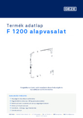 F 1200 alapvasalat Termék adatlap HU