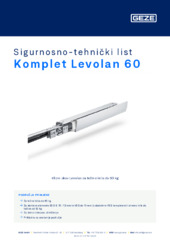 Komplet Levolan 60 Sigurnosno-tehnički list HR