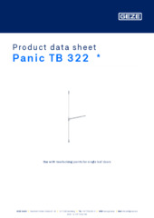 Panic TB 322  * Product data sheet EN