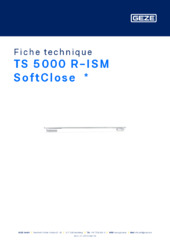 TS 5000 R-ISM SoftClose  * Fiche technique FR