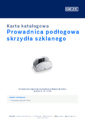 Prowadnica podłogowa skrzydła szklanego Karta katalogowa PL