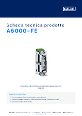A5000-FE Scheda tecnica prodotto IT