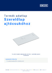 Szerelőlap ajtócsukóhoz Termék adatlap HU