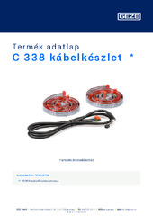C 338 kábelkészlet  * Termék adatlap HU