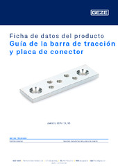Guía de la barra de tracción y placa de conector Ficha de datos del producto ES