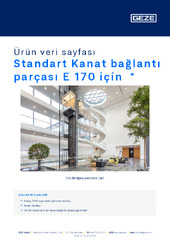 Standart Kanat bağlantı parçası E 170 için  * Ürün veri sayfası TR