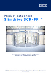 Slimdrive SCR-FR  * Product data sheet EN
