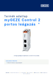 myGEZE Control 2 portos leágazás  * Termék adatlap HU