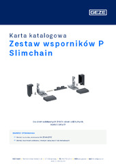 Zestaw wsporników P Slimchain Karta katalogowa PL
