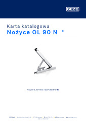 Nożyce OL 90 N  * Karta katalogowa PL