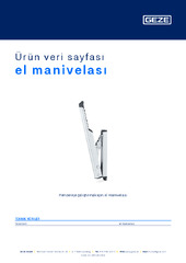 el manivelası Ürün veri sayfası TR