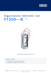 FT200--B  * Sigurnosno-tehnički list HR