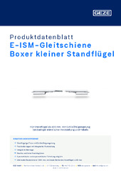 E-ISM-Gleitschiene Boxer kleiner Standflügel Produktdatenblatt DE