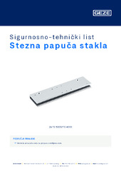 Stezna papuča stakla Sigurnosno-tehnički list HR