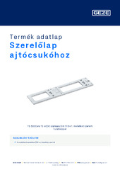 Szerelőlap ajtócsukóhoz Termék adatlap HU