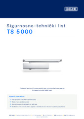TS 5000 Sigurnosno-tehnički list HR