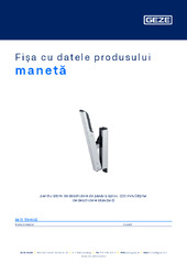 manetă Fișa cu datele produsului RO