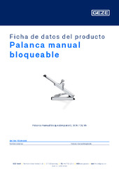 Palanca manual bloqueable Ficha de datos del producto ES