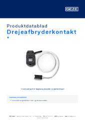 Drejeafbryderkontakt  * Produktdatablad DA
