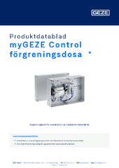myGEZE Control förgreningsdosa  * Produktdatablad SV