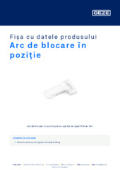 Arc de blocare în poziție Fișa cu datele produsului RO