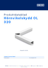 Eckwinkelabdeckung OL 100 / OL 320 Produktdatablad SV